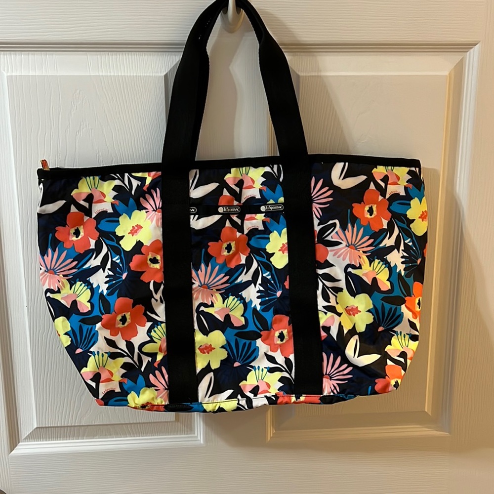 LeSportsac Alameda Floral Zippered Tote Bag